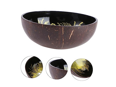 بطانات بناتون للأوعية بلاستيك مطبخ وعاء جوز الهند ومجموعة ملعقة سموذي