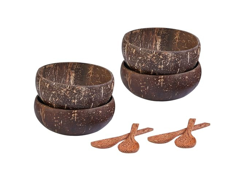 وعاء جوز الهند متعدد الألوان أوعية مخصصة فريدة شمعة كبيرة للسلطة للأكل