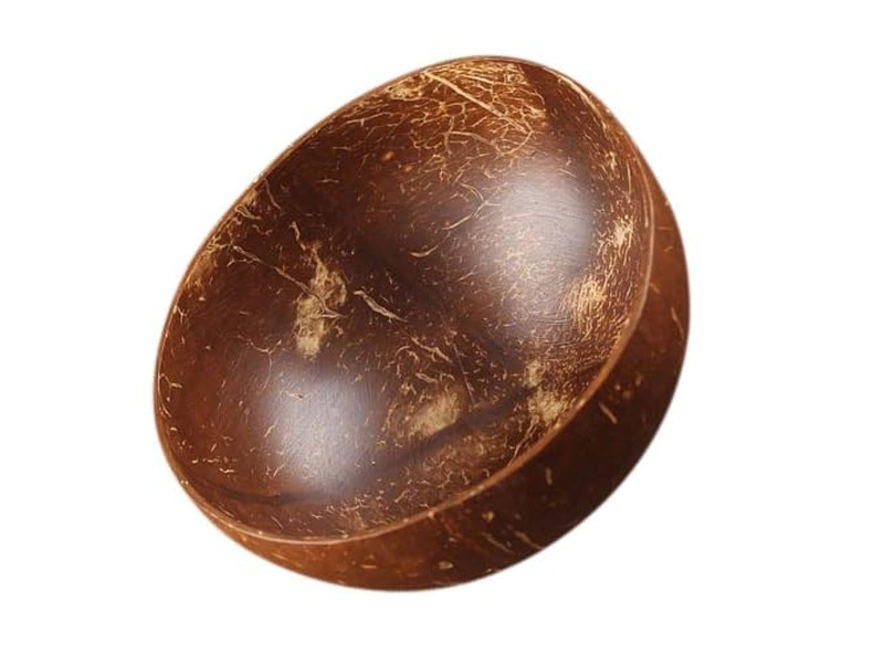 أوعية أكاي الخشبية صديقة للبيئة وعاء قشرة جوز الهند حيوانات أليفة حبوب جوز الهند