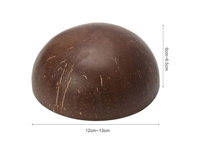 أوعية أكاي الخشبية صديقة للبيئة وعاء قشرة جوز الهند حيوانات أليفة حبوب جوز الهند