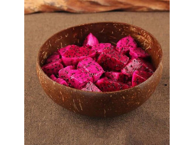 أوعية أكاي الخشبية صديقة للبيئة وعاء قشرة جوز الهند حيوانات أليفة حبوب جوز الهند