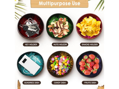 وعاء مع ملعقة هدية سلطة خشبية مصنوعة من الراتنج وأوعية مطلية باللك من فيتنام