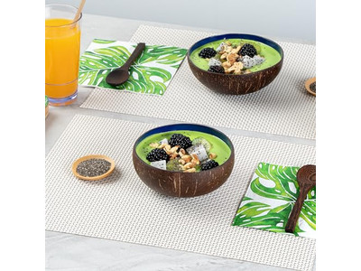 لوازم صنع الشموع أوعية خشبية للشموع مصنوعة يدويًا من جوز الهند العضوي الفاخر