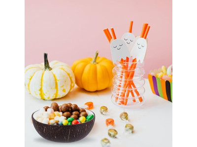 وعاء جوز الهند المنحوت أحدث الأوعية اللامعة بنمط فريد من قشرة الجوز مع ملاعق