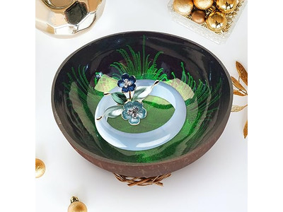 وعاء تقديم مجموعة من 4 أوعية جوز الهند المصقولة من تايلاند