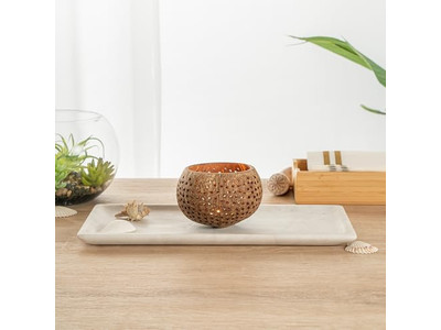 وعاء جوز الهند شحن مجاني أبيض لامع طبيعي مجموعات مصقولة ضخمة