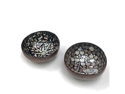 وعاء جوز الهند لتزيين الحفلات مجموعة صديقة للبيئة 36 خالية من الاهتزاز طبيعية بالكامل