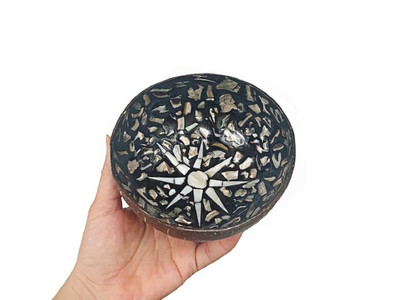 وعاء جوز الهند لتزيين الحفلات مجموعة صديقة للبيئة 36 خالية من الاهتزاز طبيعية بالكامل