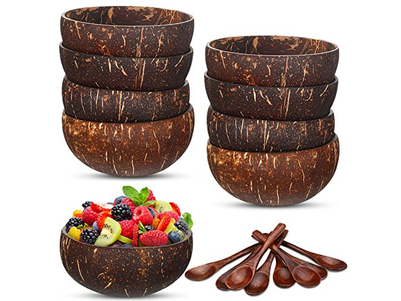 وعاء جوز الهند طباعة رخيصة كبيرة ثقوب بيضاء صناديق شعار جوز الهند أسلوب الأوعية