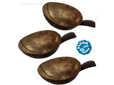 وعاء قشرة جوز الهند المصنوع يدويًا من قشور جوز الهند المصقولة