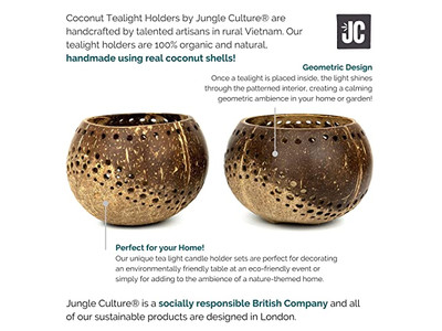 وعاء خلط جوز الهند صغير مصنوع يدويًا من خشب طبيعي عضوي للأطفال