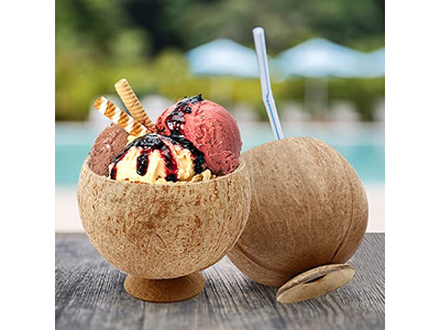 منتجات قشرة جوز الهند أطباق وجبات خفيفة ملعقة فيتنام حجم كبير وعاء بشعار خاص