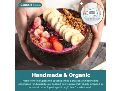 وعاء كوكونت أوعية كوكنت كوكنت أكواب جوز الهند قشرة شمعة تخزين المطبخ