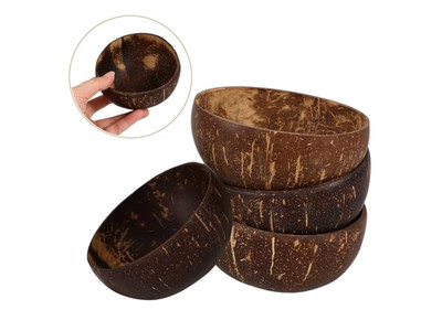 وعاء جوز الهند للعشاء أوعية فارغة حرف يدوية قشرة صغيرة بسيطة