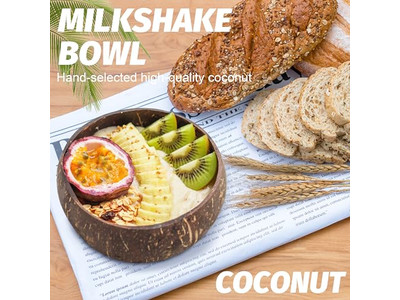 وعاء العجين شعار قشرة جوز الهند يدوي خشبي صينية أدوات خشبية ريفية