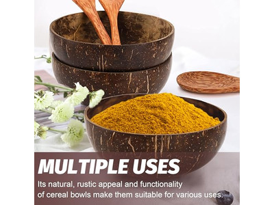 وعاء العجين شعار قشرة جوز الهند يدوي خشبي صينية أدوات خشبية ريفية