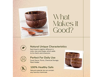 وعاء تقديم عملاق أوعية سلطة 500 مل قشرة جوز الهند بالجملة شمعة خشبية