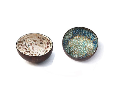 وعاء قشرة الراتنج الخشبية أوعية زخرفية مخصصة من الحجر وعجينة بالي