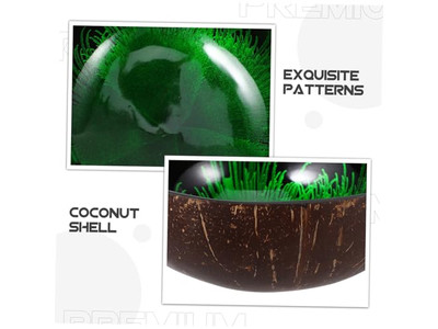 وعاء طبيعي من تايلاند مجموعة سلطانية أكاسيا آمنة للطعام بألوان جوز الهند