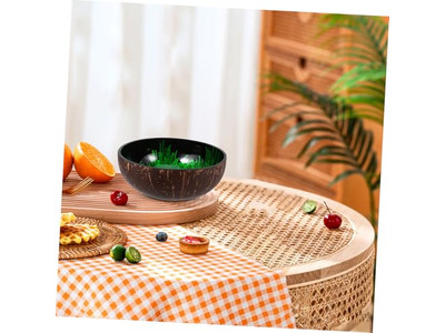 وعاء طبيعي من تايلاند مجموعة سلطانية أكاسيا آمنة للطعام بألوان جوز الهند