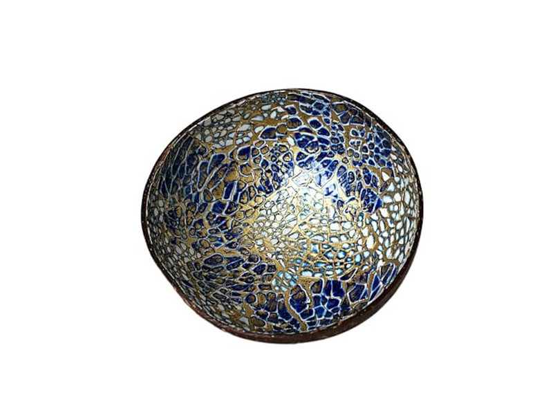 أوعية جوز الهند السميكة وعاء الوجبات الخفيفة الهندي المنحوت مخصص خلط قشرة جوز الهند الناعمة