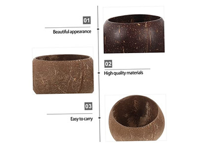 وعاء جوز الهند الفيتنامي شمعة شمع عيد الميلاد وعاء إبداعي شمعة قشرة جوز الهند