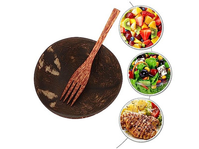 وعاء جوز الهند الفيتنامي الزخرفي البيئي مع قشور الخيزران للأشغال اليدوية
