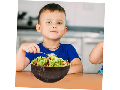 وعاء جوز الهند الفيتنامي الزخرفي البيئي مع قشور الخيزران للأشغال اليدوية