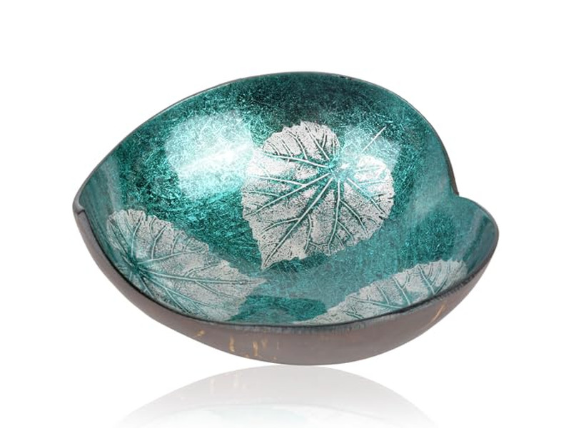 مجموعة أوعية خشبية كبيرة من جوز الهند مع غطاء خام وزخارف ساخنة ومنتجات مصنوعة يدويًا